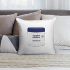Aquaphor Soft Hidden Zipper Throw Pillow