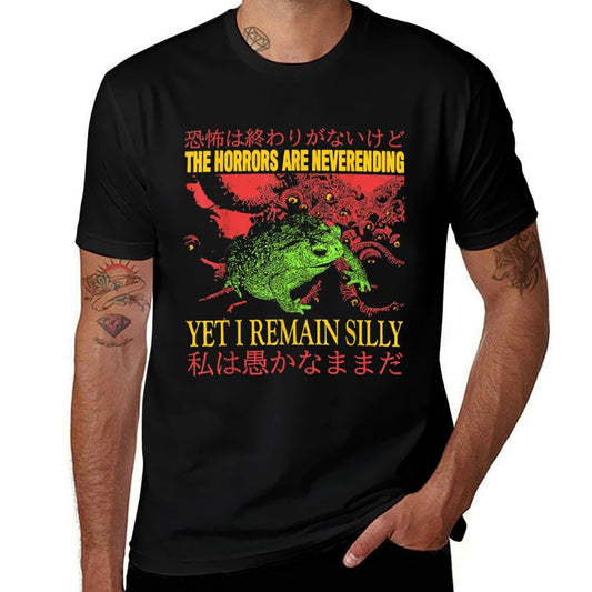 Vintage The Horrors Are Never Ending Frog Frog Horror  Vintage-inspired T-Shirt