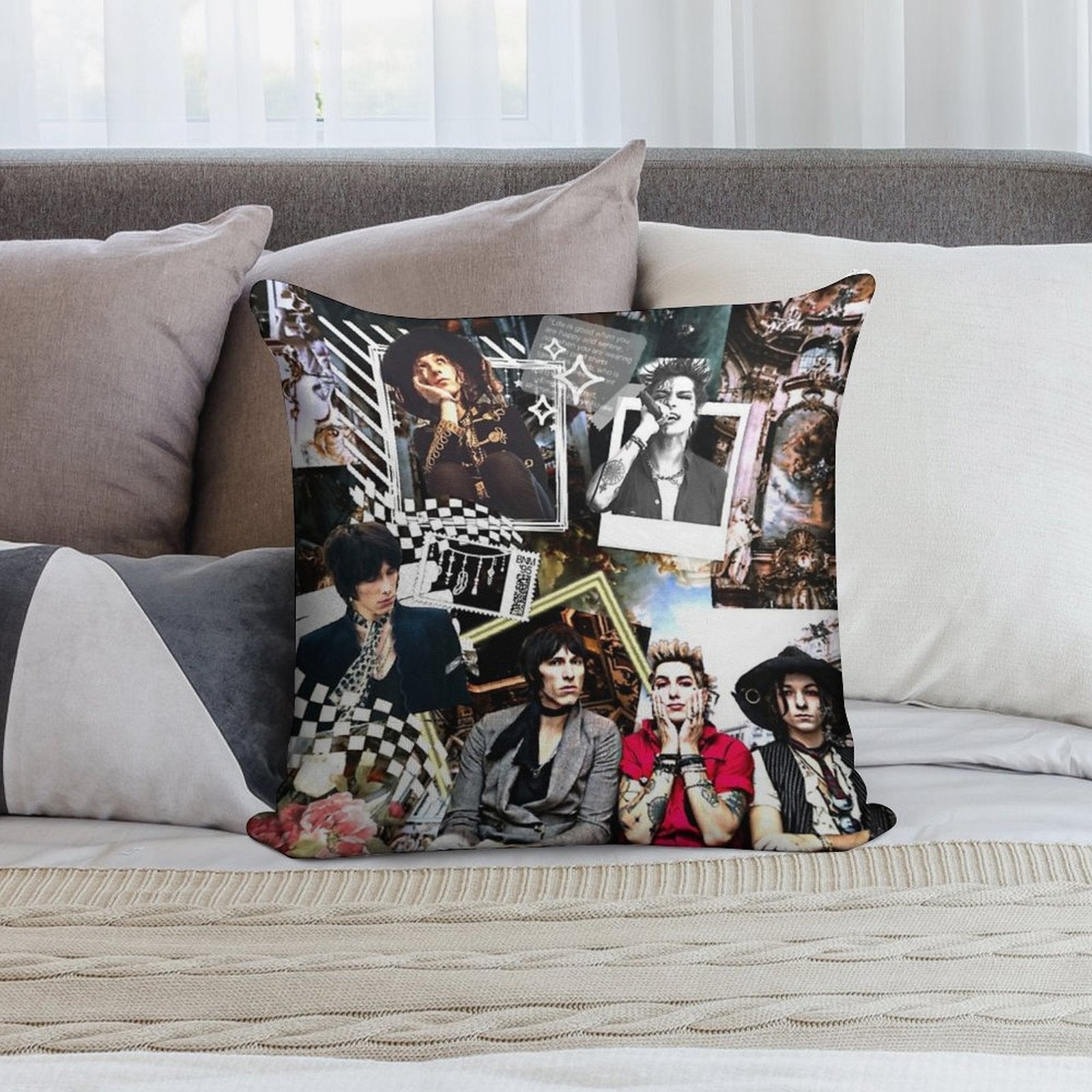 Palaye Royale Mix Up Soft Easy Maintenance Throw Pillow