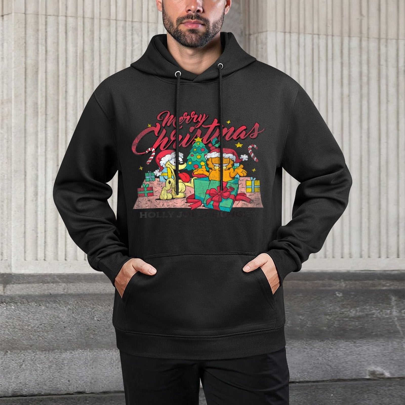 Garfield Merry Christmas Machine Washable Hoodie