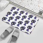 Chibi Raven Baby  Long-Lasting Bath Mat