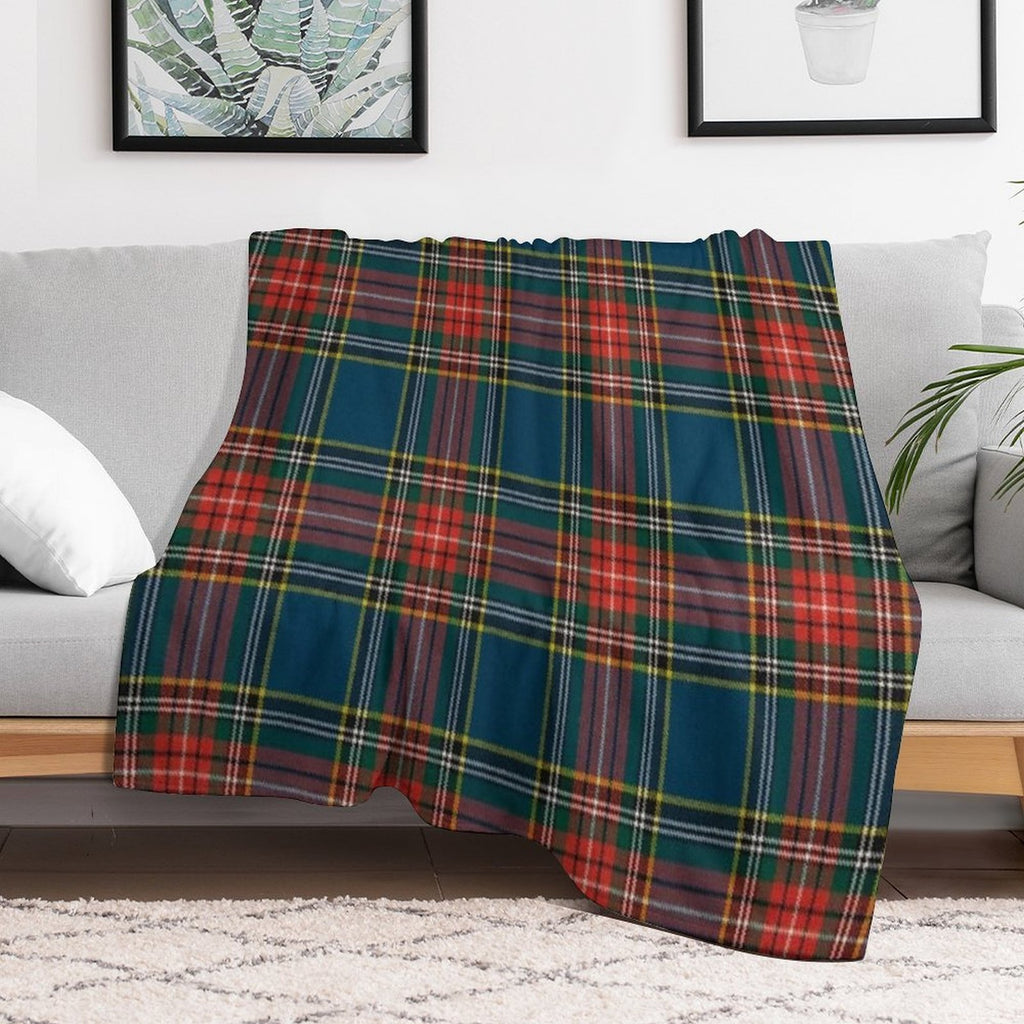 MacBeth Scottish Tartan Velvety-soft Throw Blanket