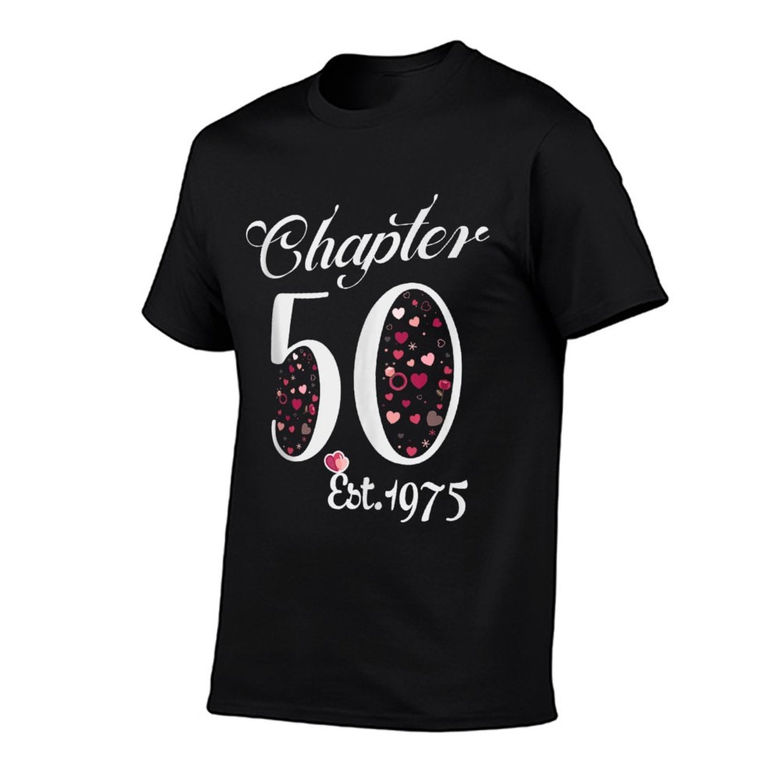 Chapter 50 EST 1975 Happy 50Th Birthday Girl Gift For Her  Summer-ready Fabric T-Shirt