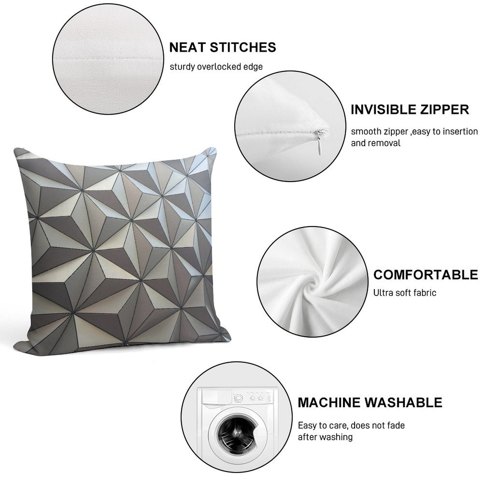 Spaceship Earth Up Close Soft Ultra-Soft Texture Throw Pillow