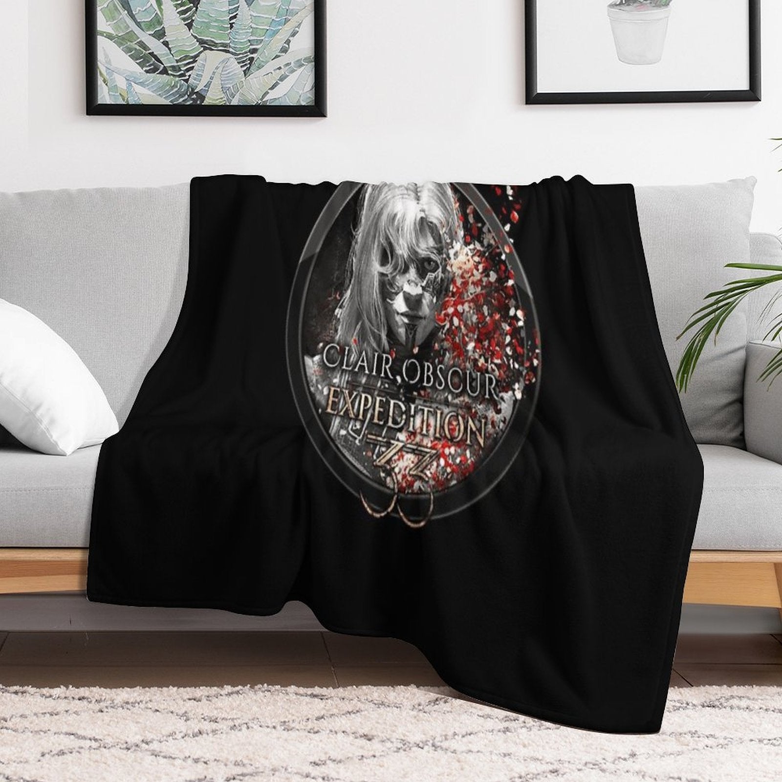 Character Fanart Inspired by Clair Obscur Expedition 33 Premium Throw Blanket