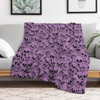 Purple Skulls Multi-functional Throw Blanket