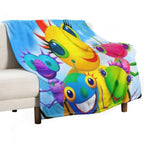 Miss Spiders Sunny Patch Friends Sustainable Throw Blanket
