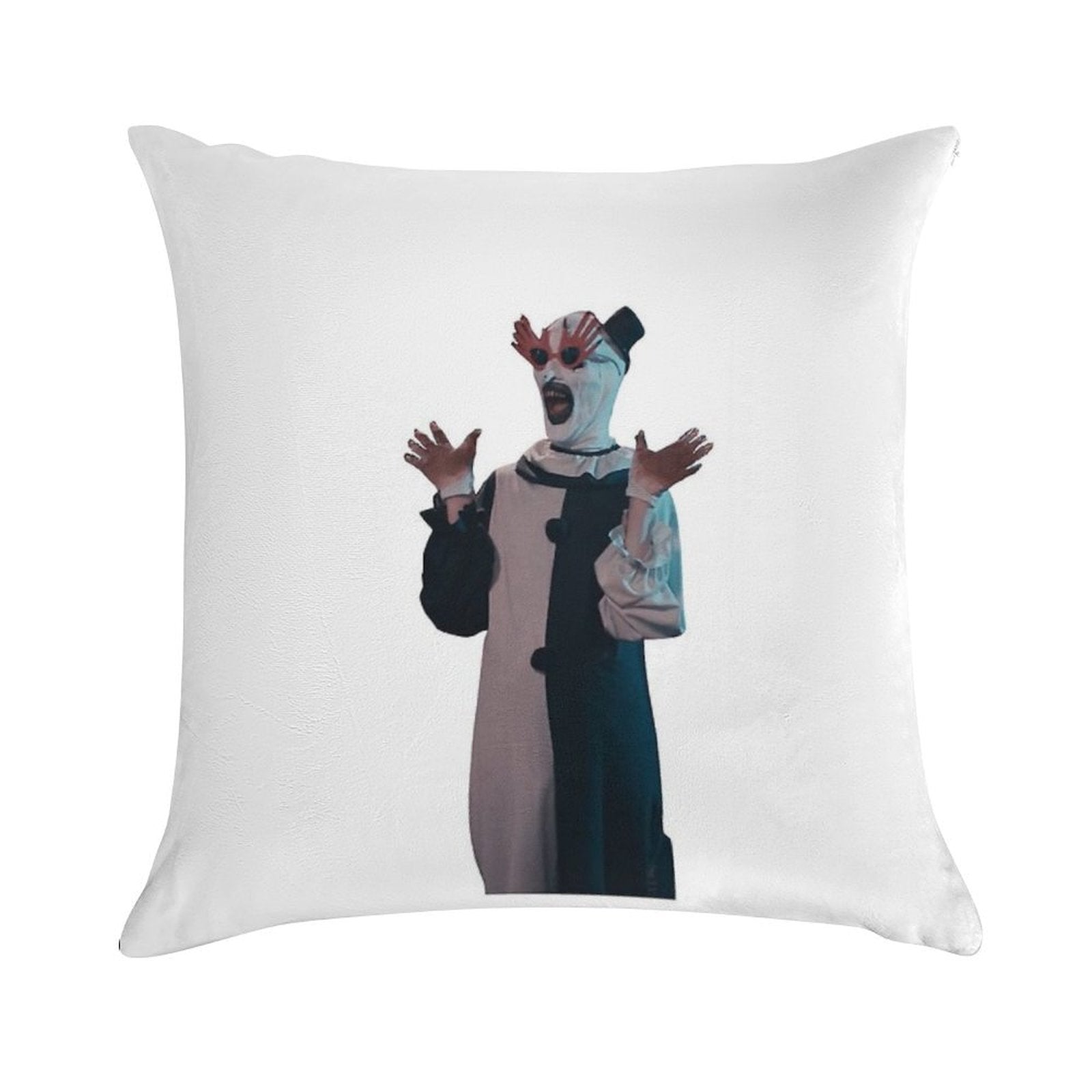 Terrifier Art The Clown Sunglasses Soft Shrink-Resistant Throw Pillow