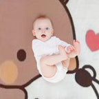 Milk And Mocha Together Comfort Throw Blanket