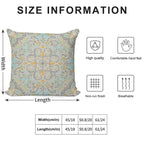 Gypsy Floral in Soft Neutrals, Grey & Yellow on Sage Soft Easy Maintenance Throw Pillow