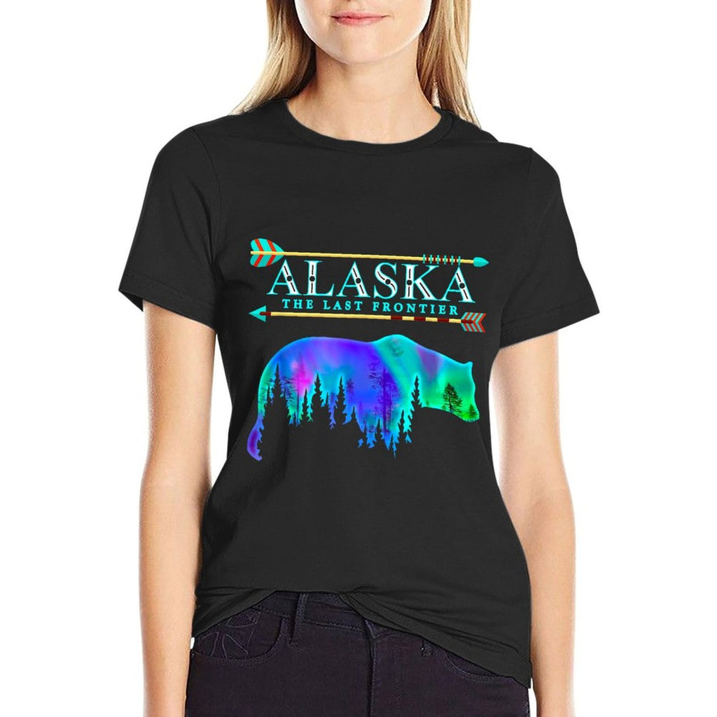 Alaska State Pride Alaska Northern Lights Alaskan Bear  Odor-resistant T-Shirt