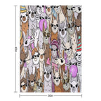 Llama Llama Party Selfie Premium Throw Blanket