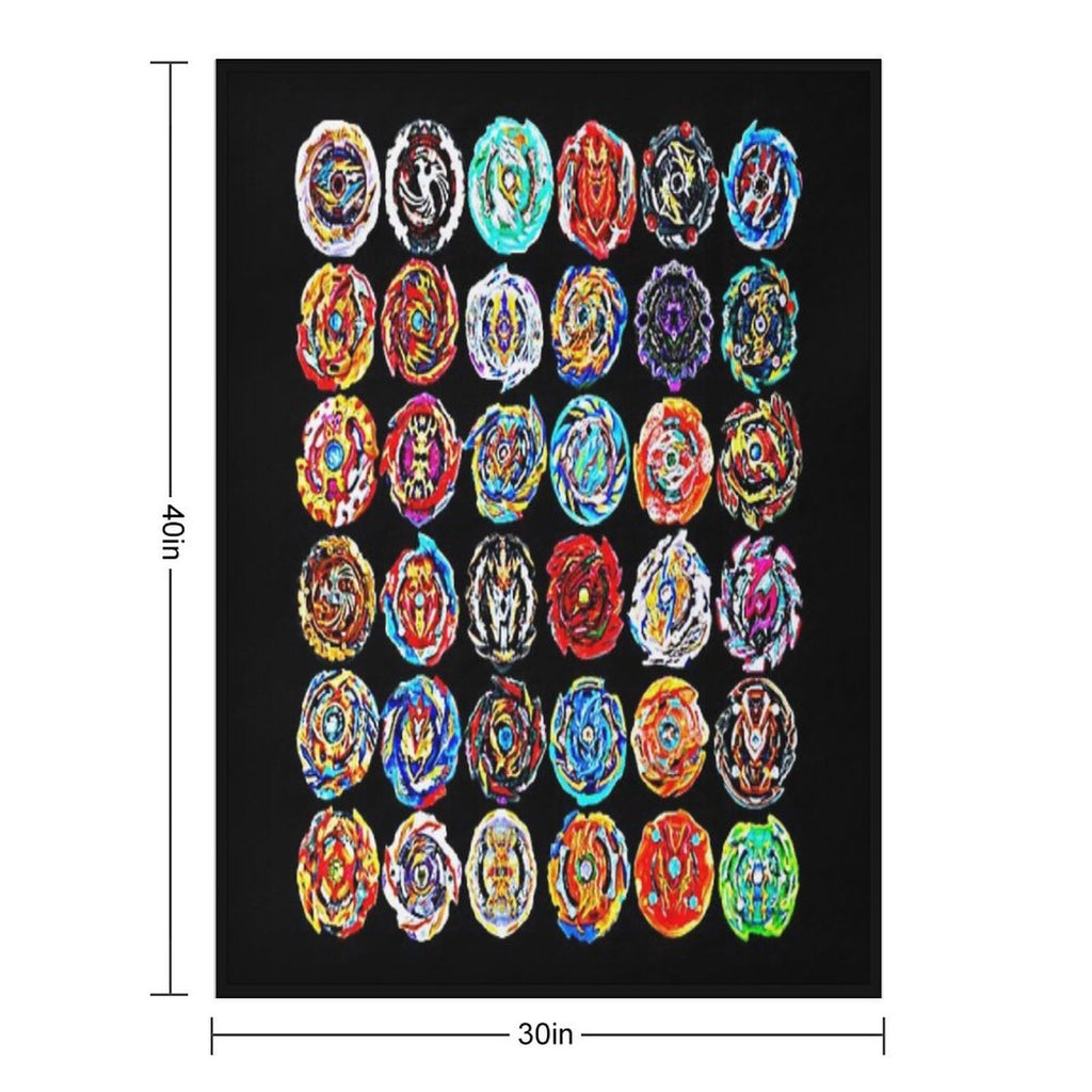 Beyblade Travel-friendly Throw Blanket