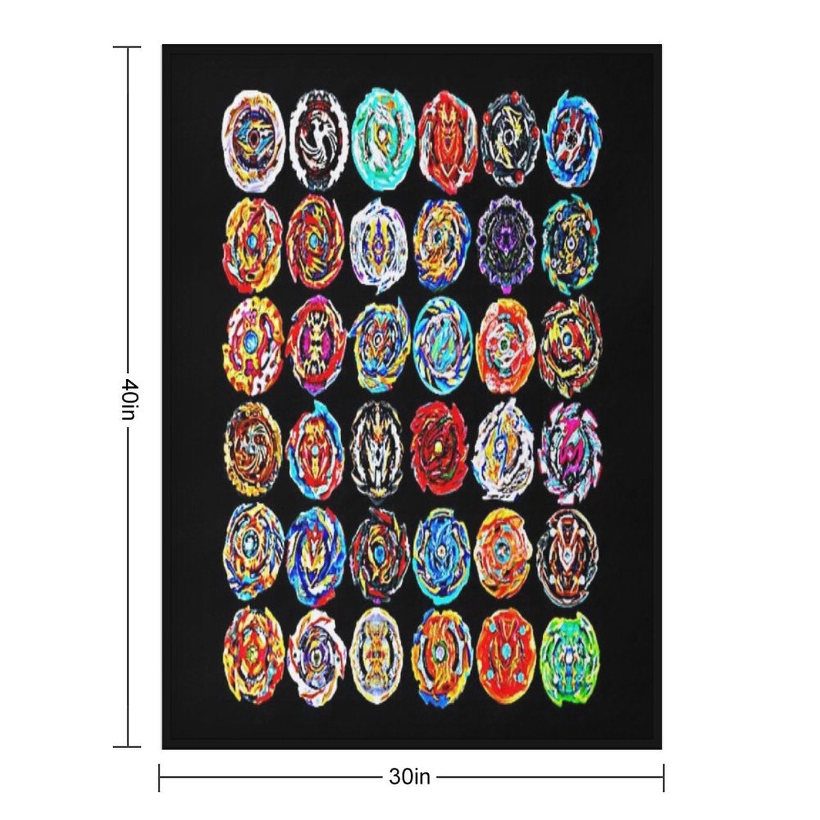 Beyblade Travel-friendly Throw Blanket
