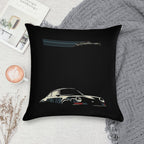 Minimalist Porsche Soft Reinforced Edging Throw Pillow
