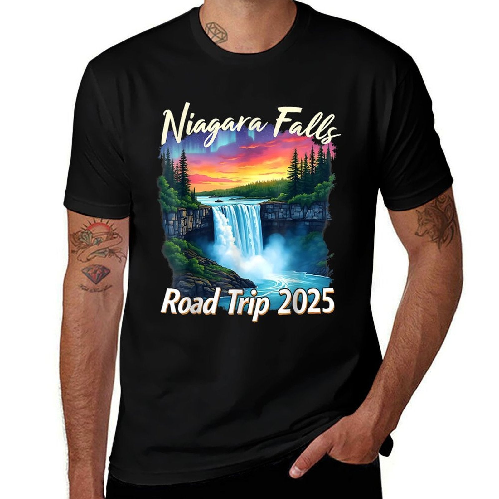 Niagara Falls Road Trip Family Vacation Trip Men Woman T  Graphic-printed T-Shirt