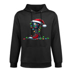 Leg Prosthetics Amputee Amputation Christmas Hat Xmas Shrink-Resistant Hoodie