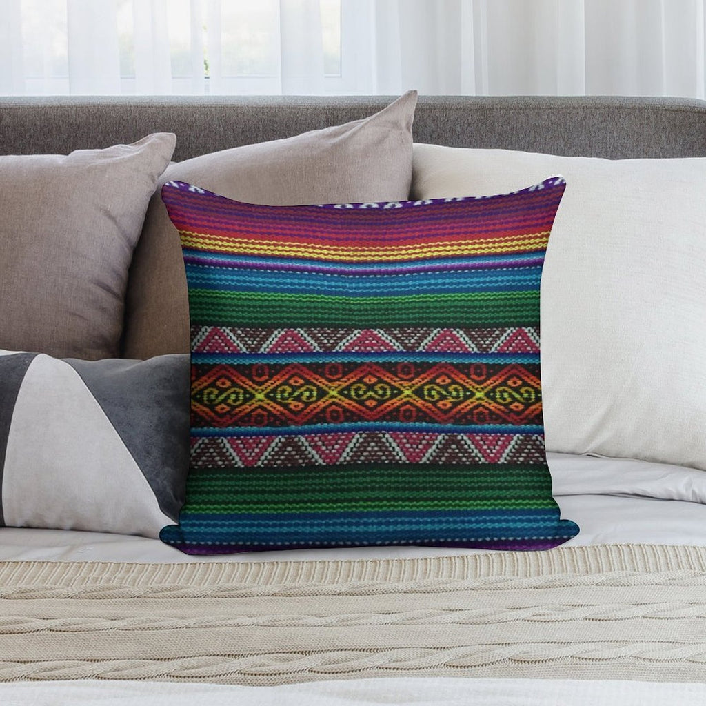 Peruvian Textile Pattern Soft Gift Ready Throw Pillow