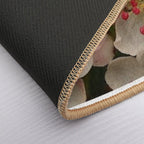 Macro of Aronia Melanocarpa Blossoms White Flowers  Stain-Proof Bath Mat