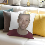 Bald Quackity Soft Decorative Cover Throw Pillow