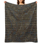Distressed Colorful Pattern. Multi-functional Throw Blanket