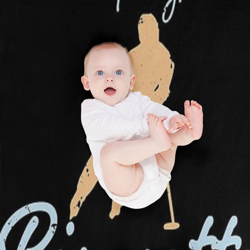 I'm Here to Play Ringette  Ringette Lover Custom Ringette Gift Ringette Player Present Durable Throw Blanket