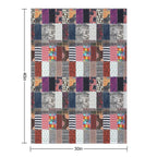 Patchwork Fabrics Premium Throw Blanket