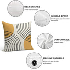 Sun Arch Double - Gold Soft Warmth Comfort Throw Pillow