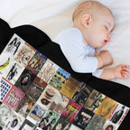 Greatest Album Collage Classic Eco-conscious Throw Blanket