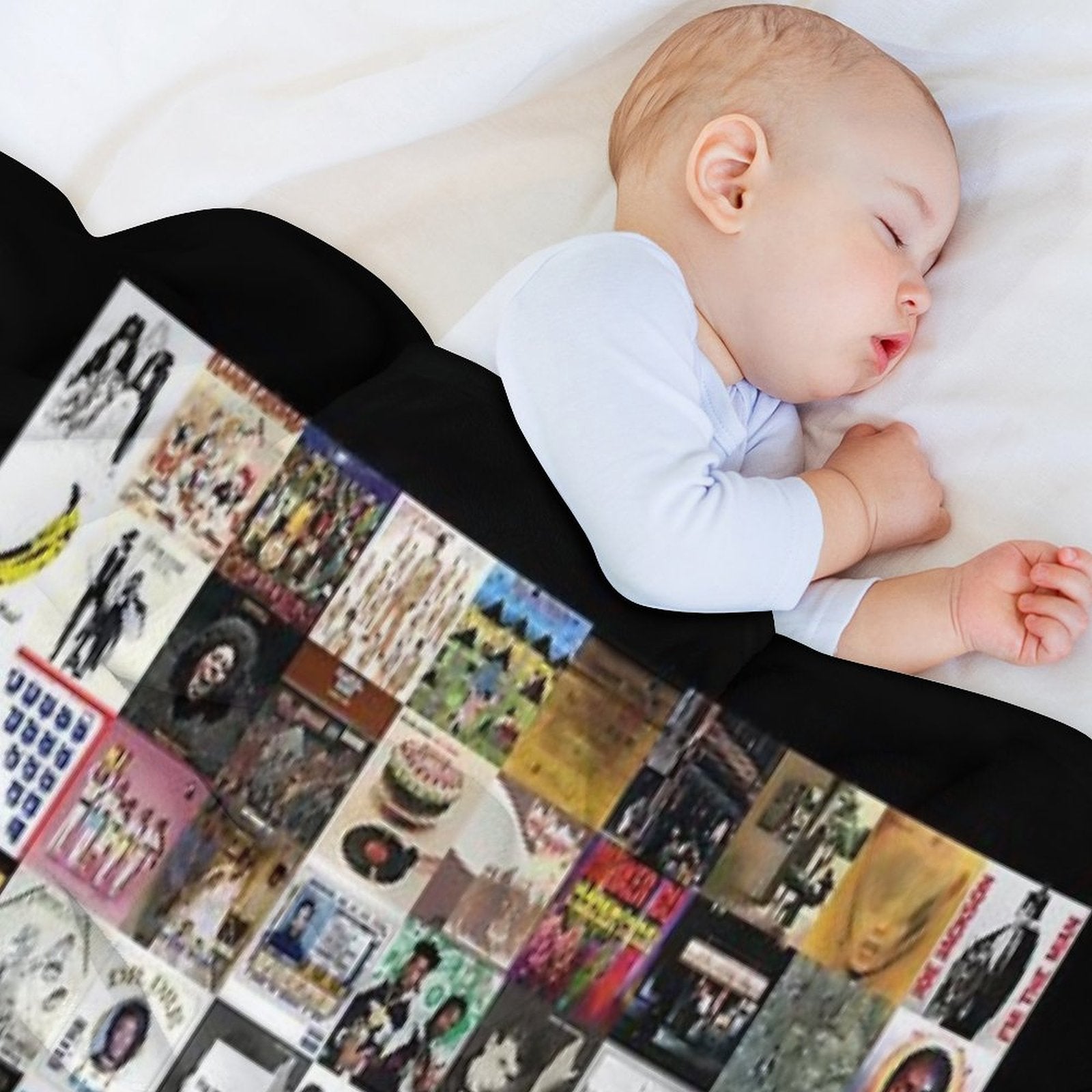 Greatest Album Collage Classic Eco-conscious Throw Blanket