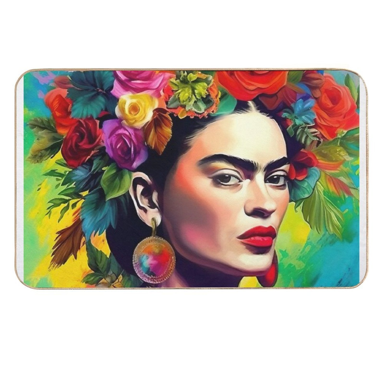 Frida Kahlo 15  Toxin-Free Bath Mat