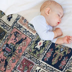 Vintage Capet Style That Massively in Fashion Once Again Easy Care Throw Blanket