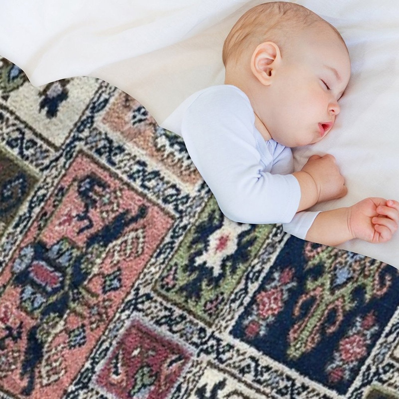 Vintage Capet Style That Massively in Fashion Once Again Easy Care Throw Blanket