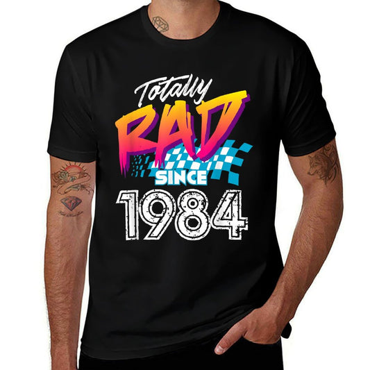 35th Birthday 80s Totally Rad Since 1984  Trendy Pattern T-Shirt