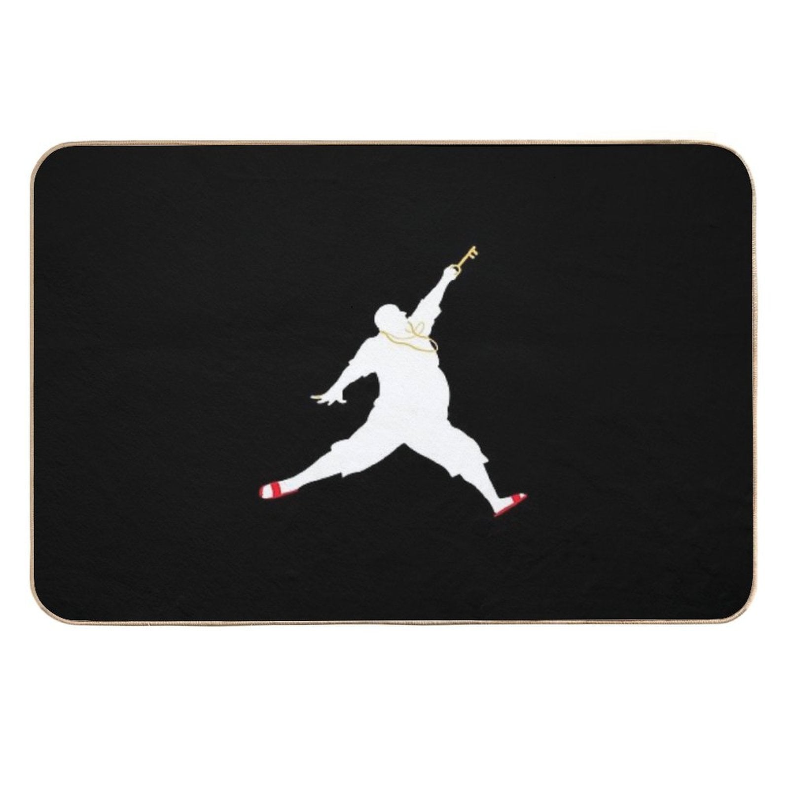 Dance Fat Black  Anti-Trip Bath Mat