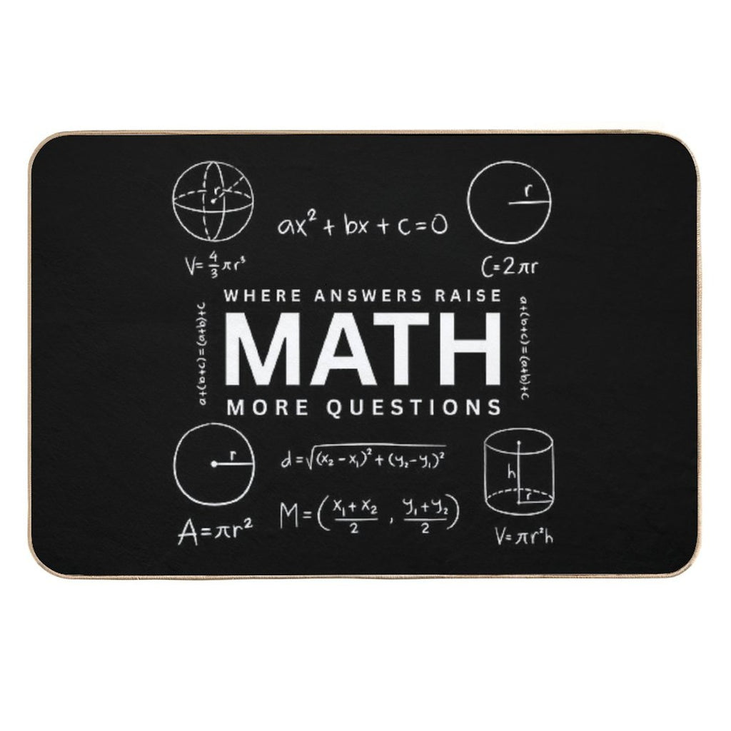 Math – Where Answers Raise More Questions Durable Bath Mat
