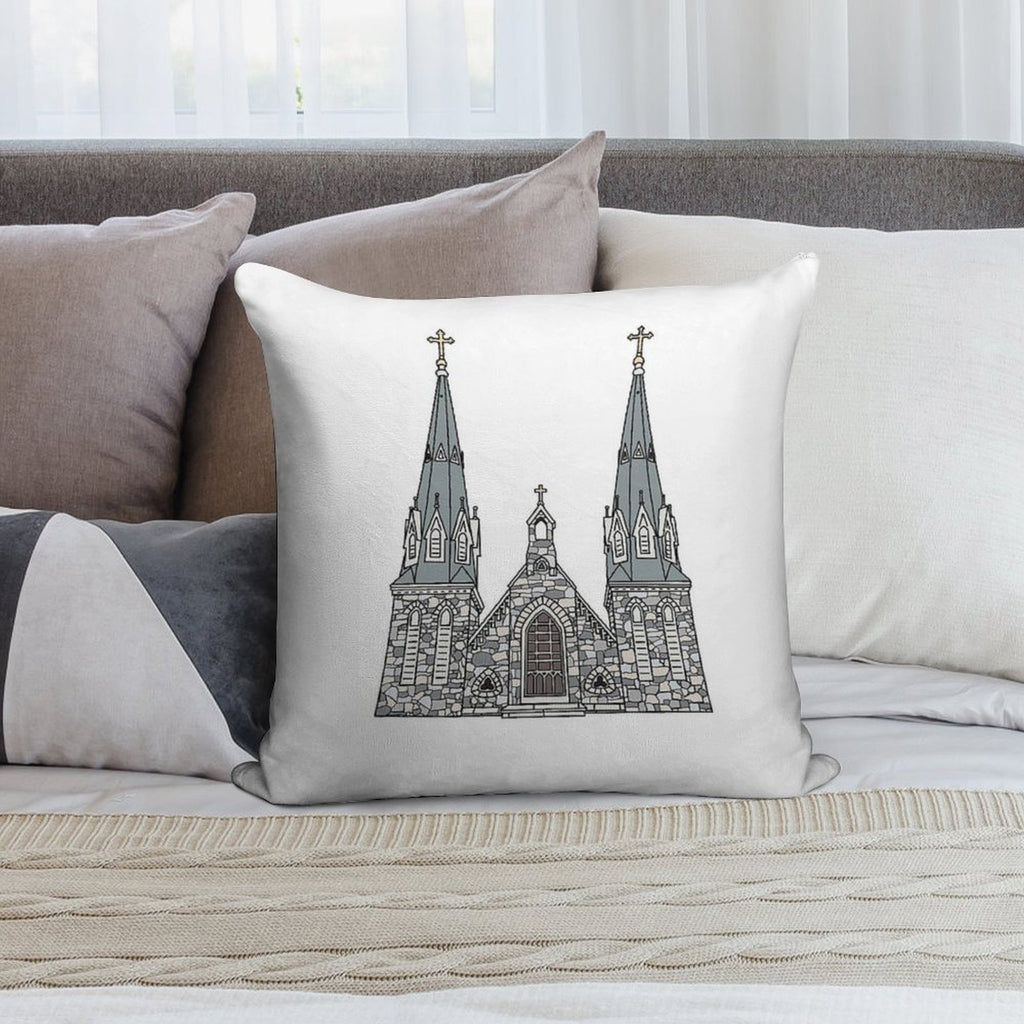 Villanova Church Soft Luxury Feel Throw Pillow