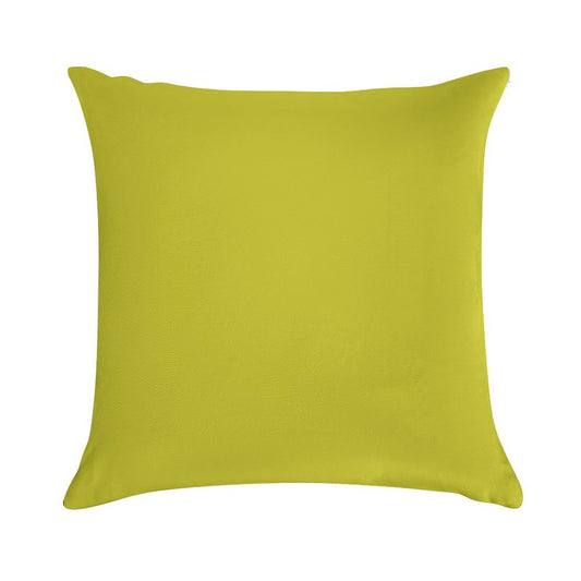 Solid Chartreuse Soft Warmth Comfort Throw Pillow