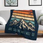 Mountains Are Calling And I Must Go Lightweight Throw Blanket