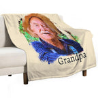 Grandpa The Waltons Plush Throw Blanket