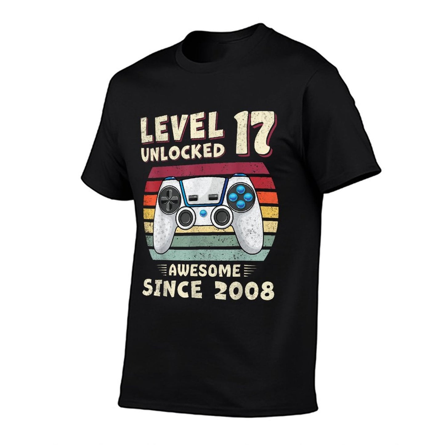 17 Year Old BDay Decorations Men Boy 17yr 2008 17th Birthday  Stretchy T-Shirt