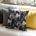 Damon Collage Soft High-Density Material Throw Pillow