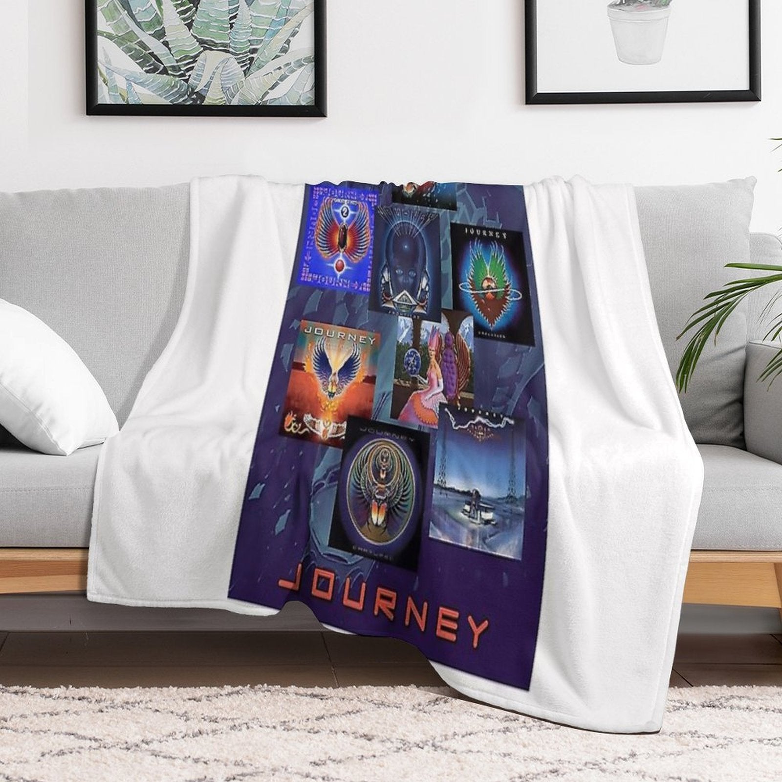 Singer Tour Albums Band Music Vintage Machine-washable Throw Blanket