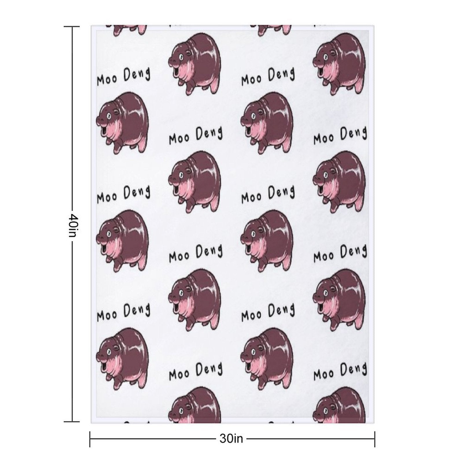 Moo Deng All-season Throw Blanket