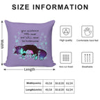 Your Existence Neon Sleepy Kitty Soft Washable Throw Pillow