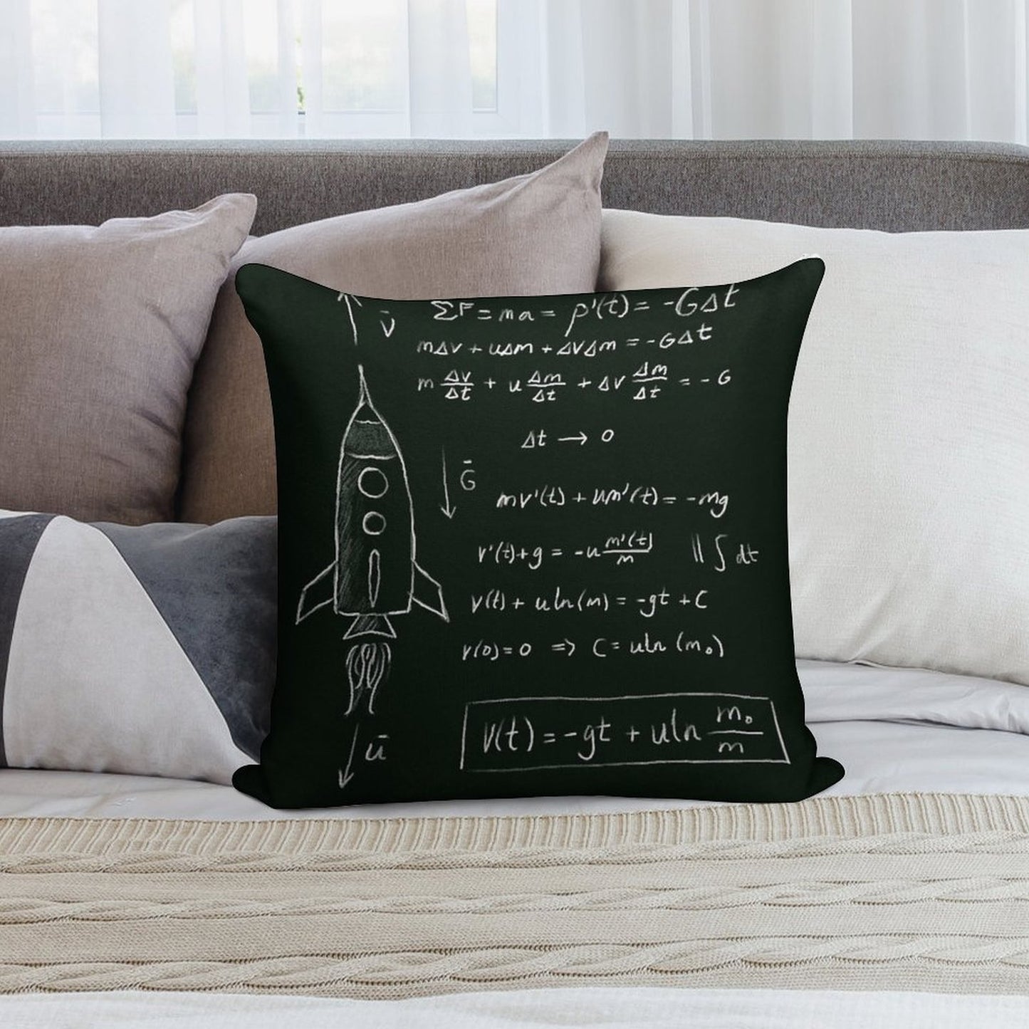 Rocket Science Soft Bedroom Essential Throw Pillow