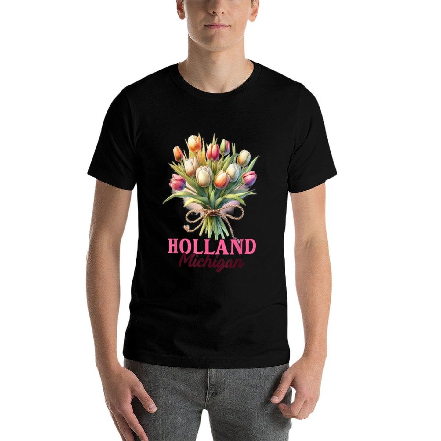 Tulips Tulip Flower Holland Michigan Netherlands Botanical  Durable T-Shirt