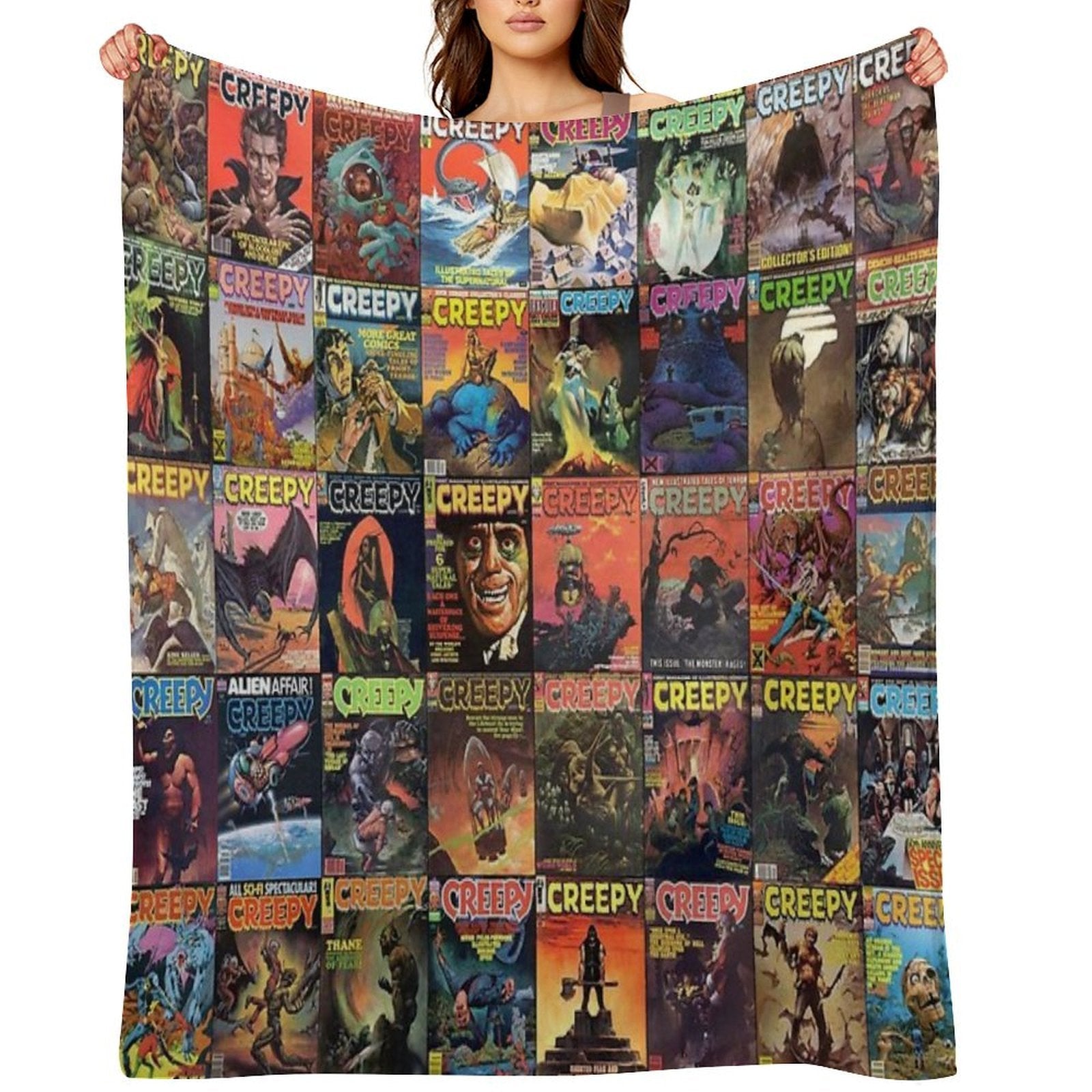 Creepy Versatility Throw Blanket