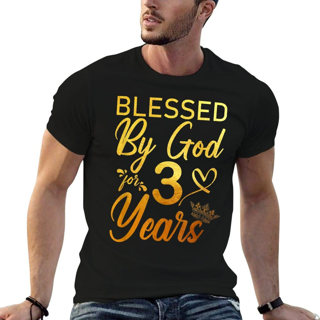 Blessed by God for 30 Years 30th Birthday Faith  Breathable T-Shirt