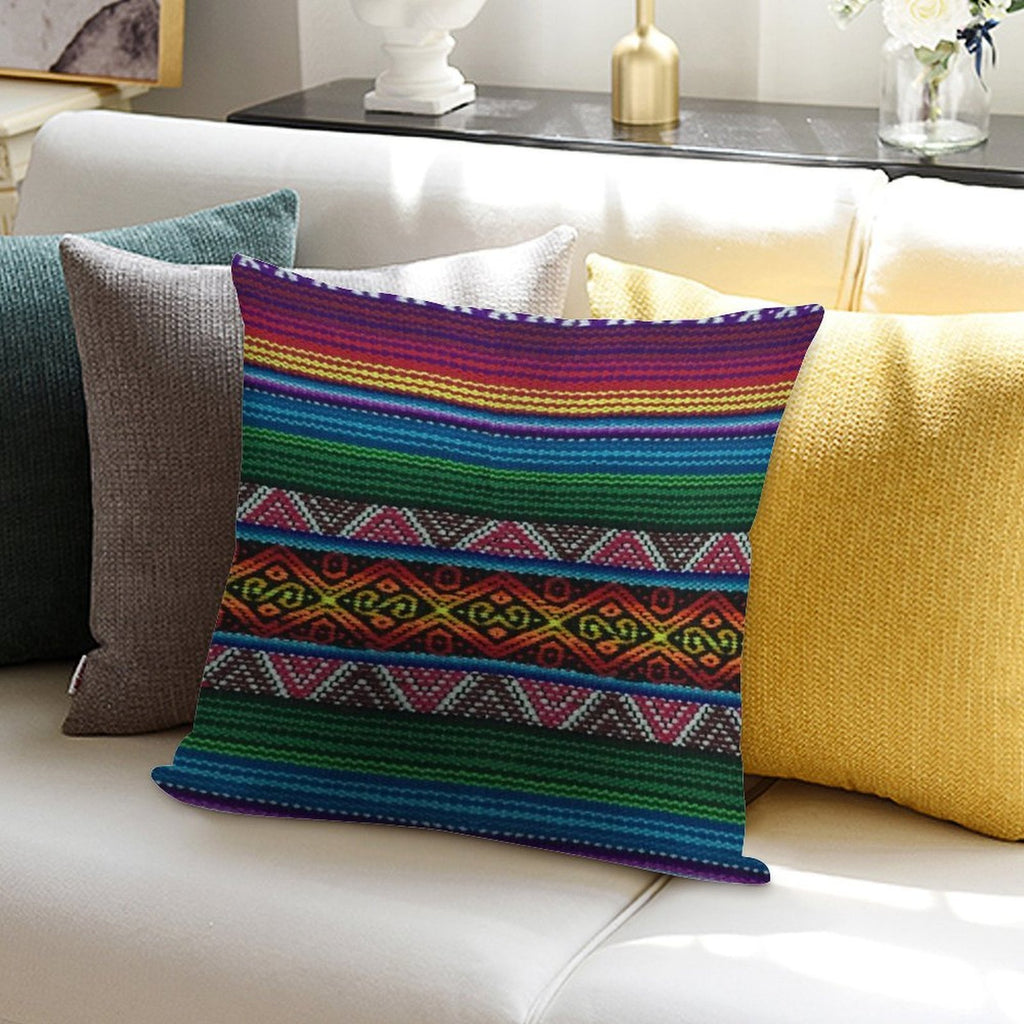 Peruvian Textile Pattern Soft Gift Ready Throw Pillow